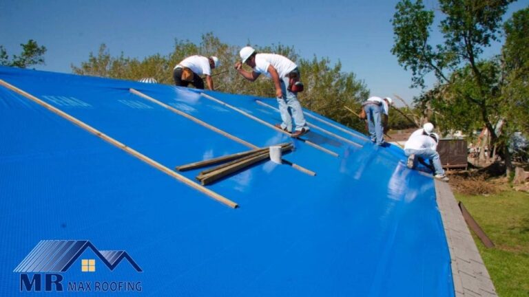Tarp roofing installation